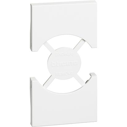 

Bticino Living Now - накладка розетки IT/GER 2 бел. KW03, Living Now KW03