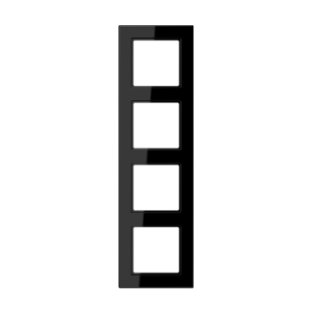 A5584BFSW Рамка A550 Черный 4-постовая Jung фото