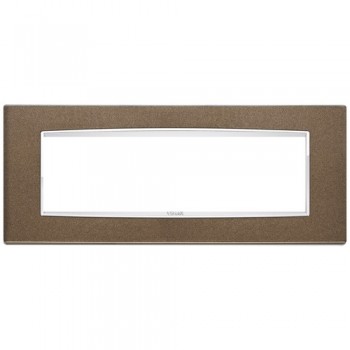 20657.C11 Рамка Eikon Chrome Classica Сиена металлик 7 модулей Vimar фото