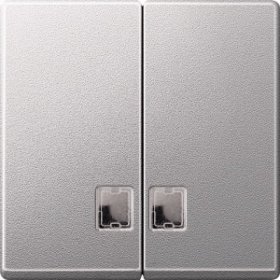 

MTN437560 Две клавиши с бесц.прям.ок.для св.инд.алюминий Merten, M-Smart MTN437560