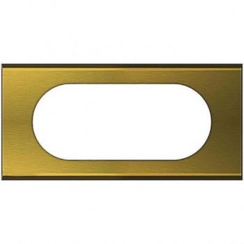 069135 Рамка Celiane Металл Золото 4/5-модульная Legrand фото