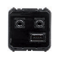 

9368.3 , Механизм (блок) медиа-комбайна с USB входом, 3.5мм minijack аудио-входом и выходом, ЦАП и модулем Bluetooth, ABB, Tacto 9368.3