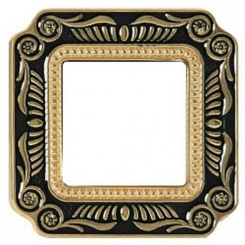 FD01361NEEN Рамка Smalto Italiano Firenze Черный 1-постовая Fede фото