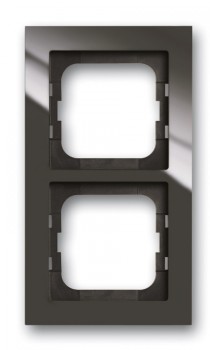 1722-295-500 Рамка Axcent Chateau-black 2-постовая ABB фото