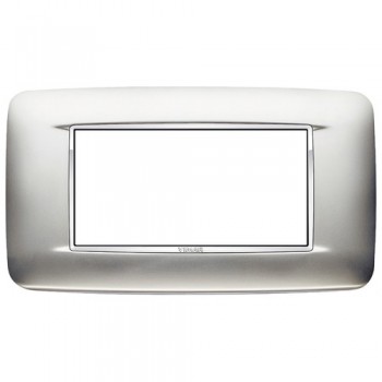 20684.C23 Рамка Eikon Chrome Round Хром сатинированый 4 модуля Vimar фото