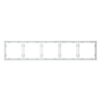 Рамка на 5 постов, белый матовый Voltum S70 VLS100502 фото
