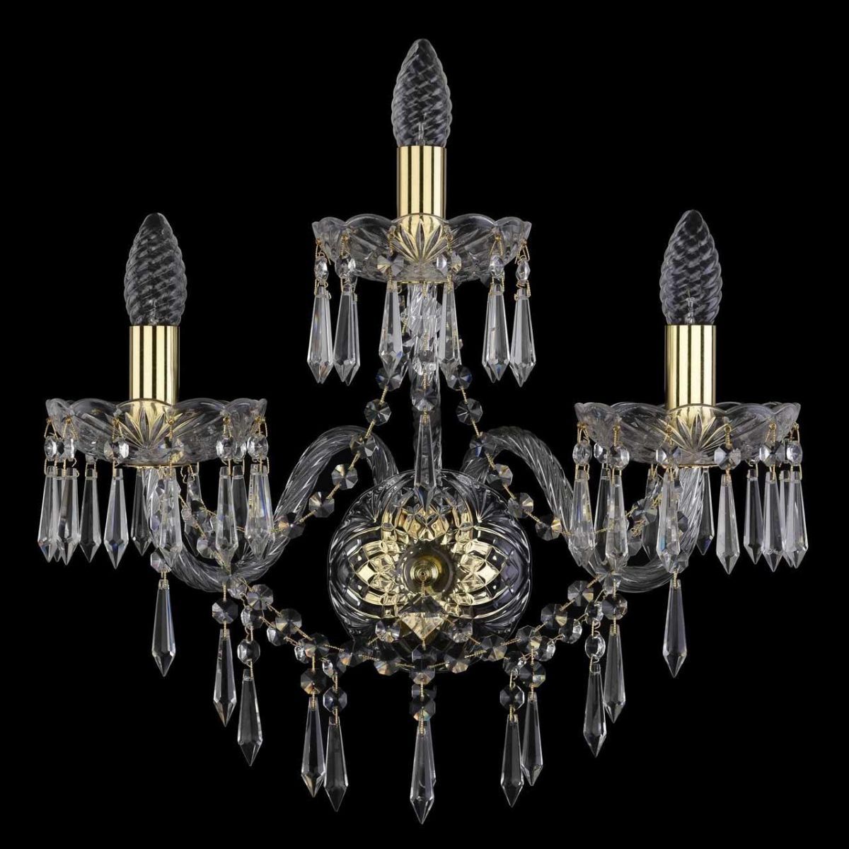 

Бра Bohemia Ivele 1403B/2+1/195/XL/G, Золотой, 1403B Gold 1403B/2+1/195/XL/G