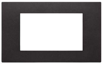30654.02  Рамка Total Look Linea, 4 модуля, черный матовый Vimar фото
