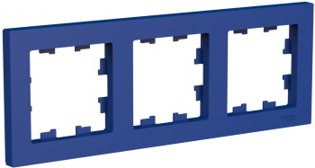 Рамка Аквамарин 3-постовая Systeme Electric (Schneider Electric) AtlasDesign ATN001103 фото