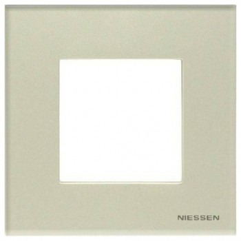 Рамка 1-постовая, жемчужное стекло ABB Zenit N2271 CP фото