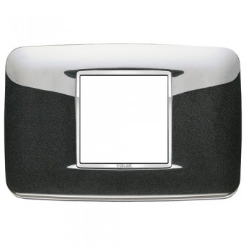 Рамка 2 модуля, металлик Vimar Eikon Chrome Round 20682.C12 фото