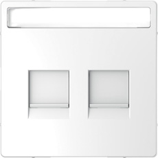 

MTN4564-6035 D-life центральная накладка для 2-х модульных разъемов, бел. лотос Merten, D-Life MTN4564-6035
