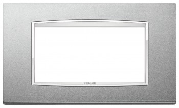 20653.C10 Рамка Eikon Chrome Classica Серебро металлик 3-модульная Vimar фото