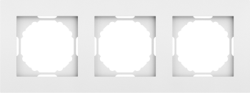 Рамка 3-я, матовый белый Donel A07 DE21333 фото