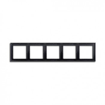 LS985SW Рамка LS 990 Черный 5-постовая Jung фото