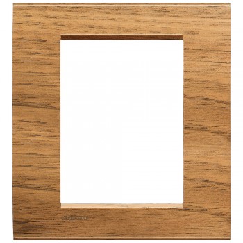 LNA4803LNC Рамка LivingLight Квадрат Европейский орех 3 модуля Bticino фото