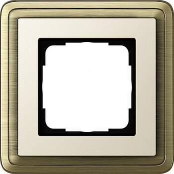 0211623 Рамка Classix Бронза / Кремовый 1-постовая Gira фото