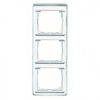 SL583SI Рамка SL 500 Серебро 3-постовая вертикальная Jung фото