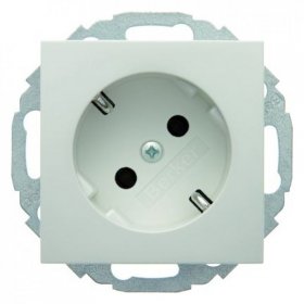 

47278989 Штепсельная розетка SCHUKO 45° цвет: полярная белизна, с блеском S.1/B.3/B.7 Glas Berker, S.1 47278989