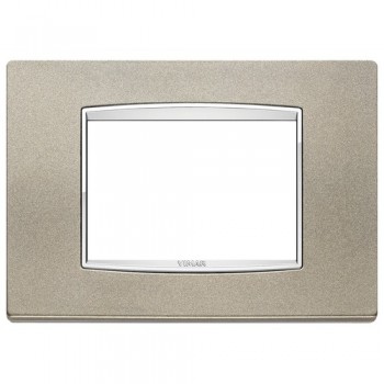 20653.C14 Рамка Eikon Chrome Classica Титан матовый 3-модульная Vimar фото