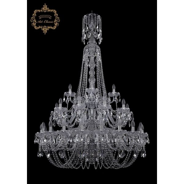 

Подвесная люстра 11.ноя 11.11.20+10+5.400.3d.XL-170.Cr.Sp Art Classic, Прозрачный, 11.ноя 11.11.20+10+5.400.3d.XL-170.Cr.Sp