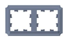 2-постовая рамка грифель Systeme Electric (Schneider Electric) AtlasDesign Antique ATN100702 фото