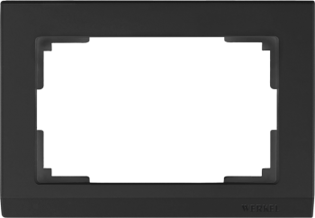 W0081808 Рамка для двойной розетки (черный) Stark Werkel a050921 фото