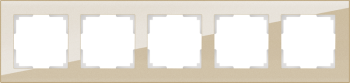 W0051111 Рамка на 5 постов (шампань) Favorit Werkel a050795 a050795 фото