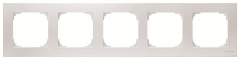 8575 BL Рамка Sky белый 5-постовая ABB 2CLA857500A1101 фото