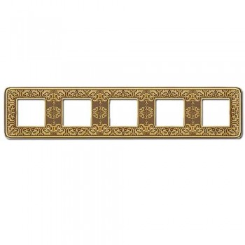 FD01375PB Рамка Emporio Bright Patina 5-постовая Fede фото