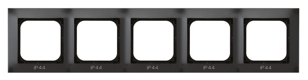 

RH-5Y/50 Рамка Ospel Impresja Антрацит 5-постовая для выключателя IP-44, RH-5Y/50