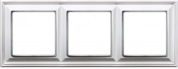EPD483WW Рамка ECO Profi Deco Белый 3-постовая гор/верт. Jung фото