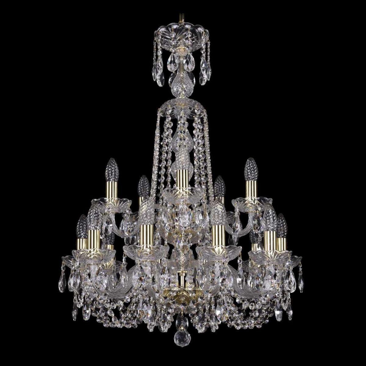 

Подвесная люстра Bohemia Ivele 1402/10+5/195/XL-81/2d/G, Золотой, 1402 Gold 1402/10+5/195/XL-81/2d/G