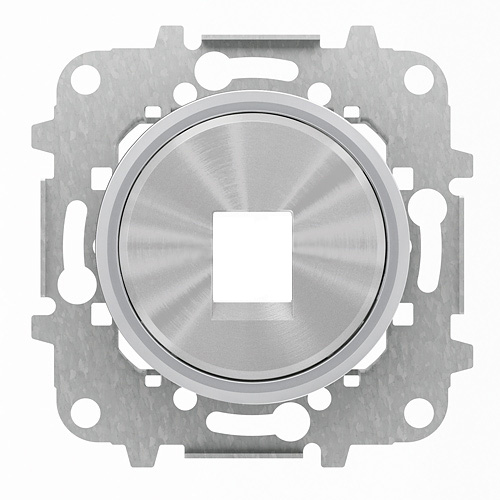 

8618.1 CR Накладка для 1-го суппорта/разъёма типа 2017 или 2018 стальным суп кольцо Хром , ABB, Skymoon 8618.1 CR