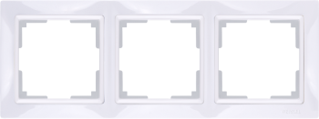 W0032001 Рамка на 3 поста (белый, basic) Snabb basic Werkel a051299 фото