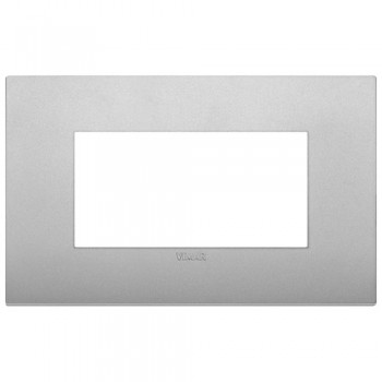 19654.79 Рамка Arke Classic Серебро матовое 4 модуля Vimar фото