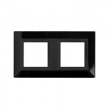 Рамка из металла черная 4 модуля DKC Avanti 4402854 фото