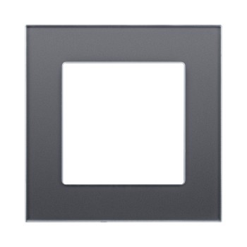 Рамка 1-кратная стекло серый Kollinger Asthetik AS1GY фото