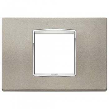 20652.C14 Рамка Eikon Chrome Classica Титан матовый 2 модуля Vimar фото