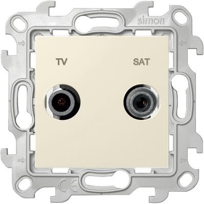 

2410485-031 Розетка TV-SAT проходная, сл кость Simon 24, 2410485-031