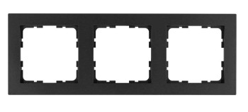 Рамка G-Classic  3-постовая,  Антрацит Jasmart G-Classic G1003B фото