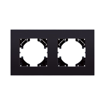 Рамка 2-кратная стекло черный Kollinger Reflex MG RM2BK фото