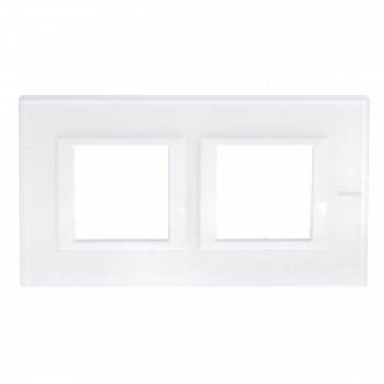 HA4802M2HVBB Рамка Axolute Квадрат Белое стекло 2+2 модуля Bticino фото