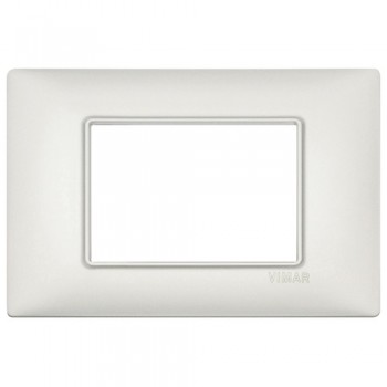 14653.75.01 Рамка Plana Серебро перламутровое 3 модуля Vimar фото