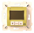 

FD18000OB-A Термостат для теплых полов , цвет beige + brass front cover bright gold FEDE, Vintage Wood FD18000OB-A