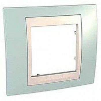 MGU6.002.570 Рамка Unica Хамелеон Морская волна / Бежевый 1-постовая Schneider Electric фото