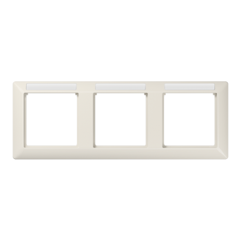 AS5830NA Рамка с полем для надписи AS 500 Слоновая кость 3-постовая Jung фото
