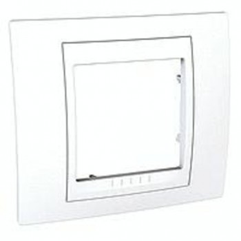 MGU6.002.18 Рамка Unica Хамелеон Белый 1-постовая Schneider Electric фото