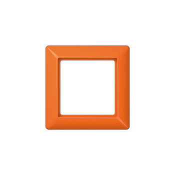 AS581BFO Рамка ударопрочная AS 500 Оранжевый 1-постовая Jung фото