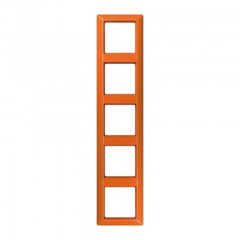 AS585BFO Рамка ударопрочная AS 500 Оранжевый 5-постовая Jung фото